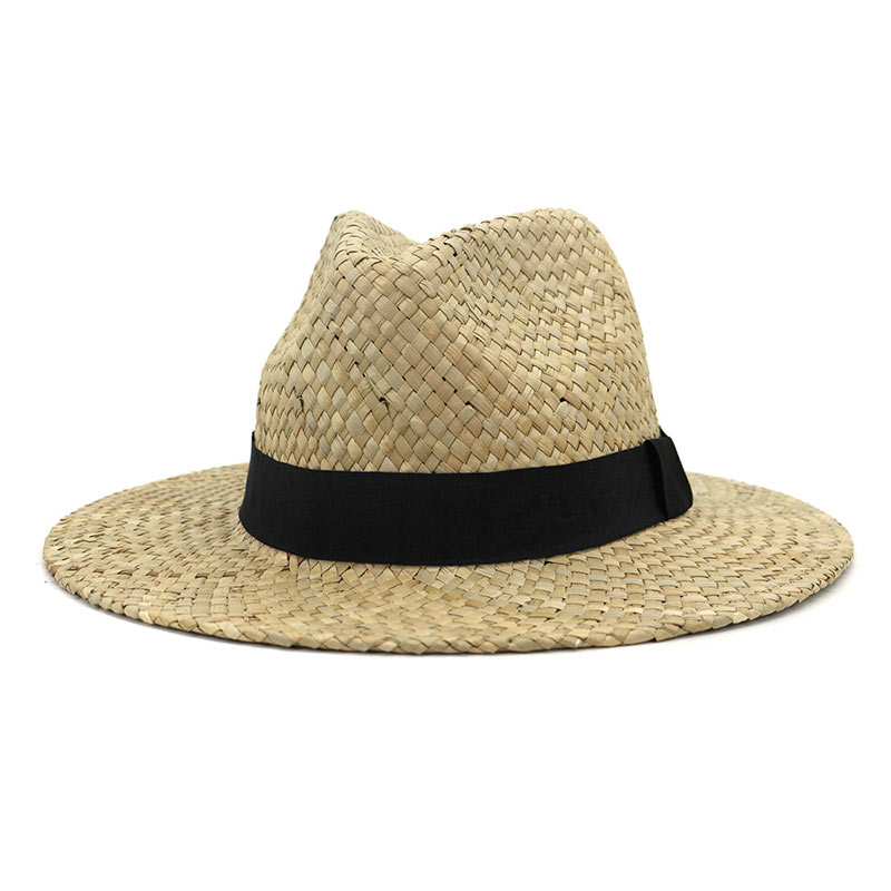 စိတ်ကြိုက်တီးဝိုင်း Salt Grass Mens Fedora ဦးထုပ်