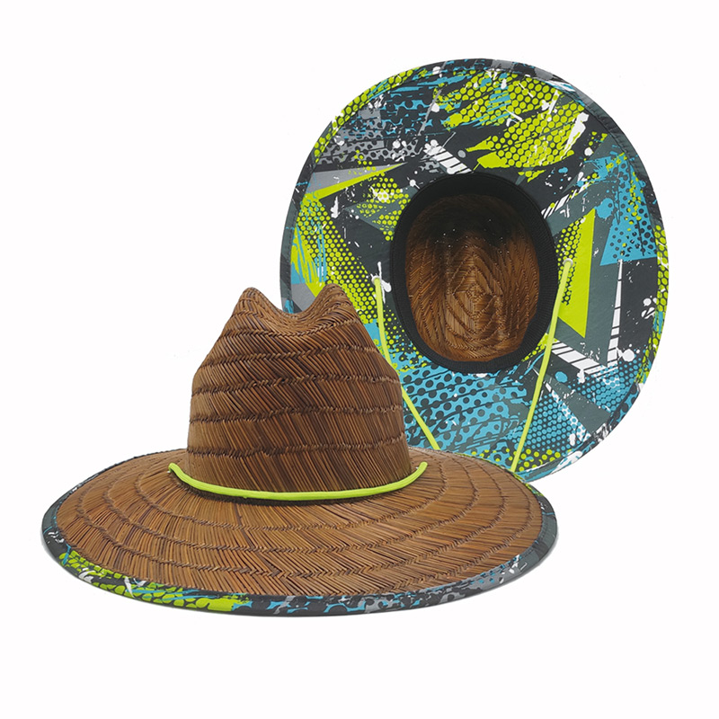 Dark Brown Lifeguard Straw Hat ၊