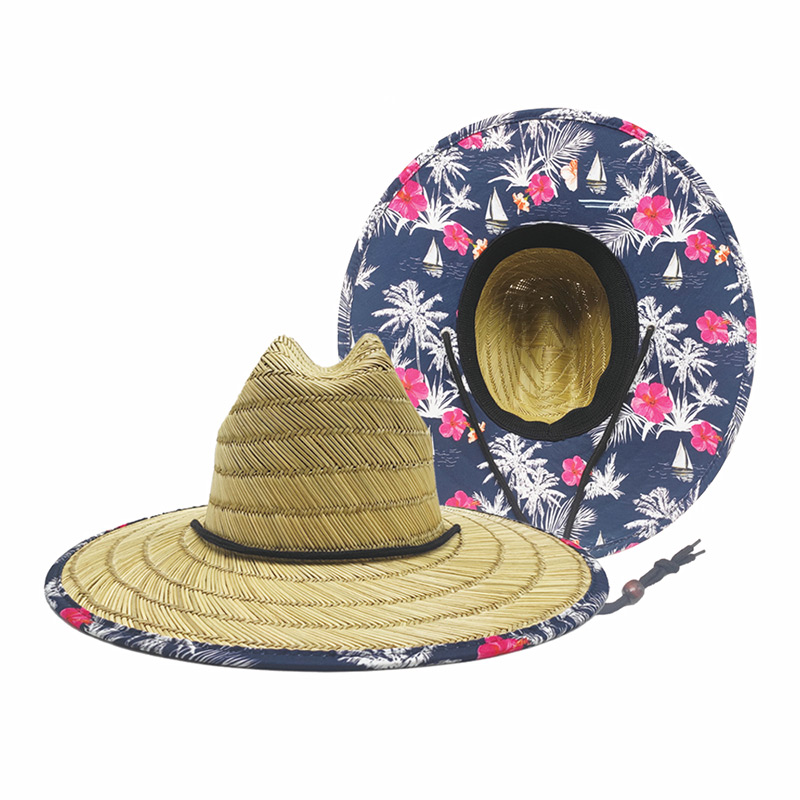 Mens Flora Straw Hat ၊