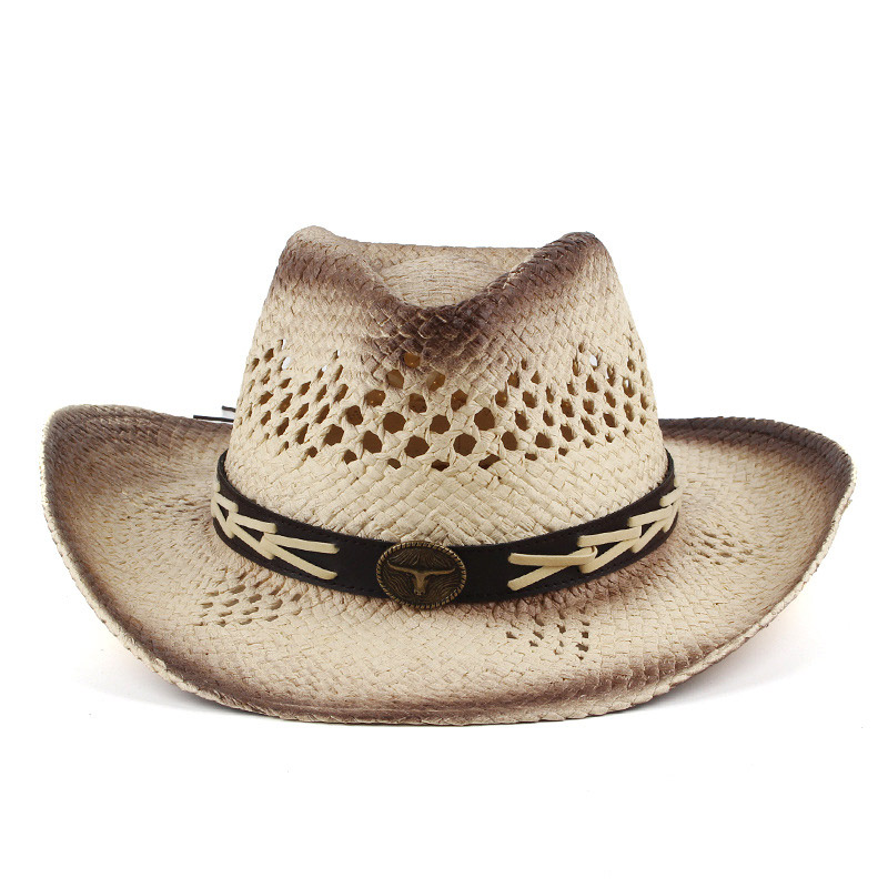 Mens Summer Cowboy ကောက်ရိုးဦးထုပ်