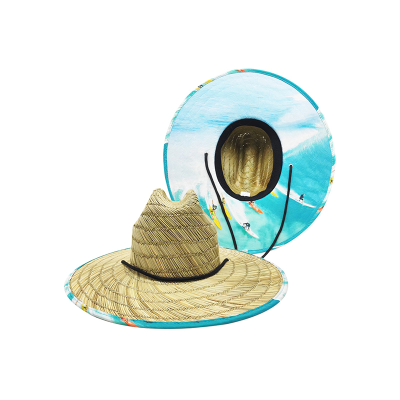 Mens Surfing Straw Hat